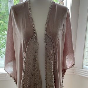 Cream Embroidered Kimono